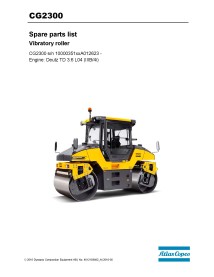 Dynapac CG 2300 vibratory roller pdf parts book manual  - Dynapac manuals - DYNAPAC-4812159882