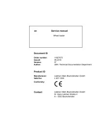 Liebherr L 507-1259 wheel loader pdf service manual  - Liebherr manuals - LIEBHERR-L507-1259-EN