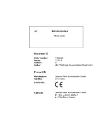 Cargadora de ruedas Liebherr L 514-1265 pdf manual de servicio - Liebherr manuales