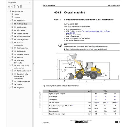 LIEBHERR-L514-1583 Cargadora de ruedas Liebherr L 514-1583 pdf manual de servicio LIEBHERR-L514-1583 Cargadora de ruedas Liebherr L 514-1583 pdf manual de servicio