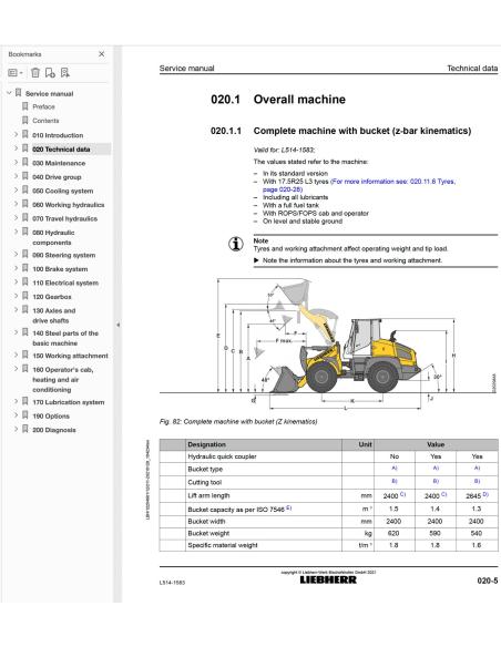 LIEBHERR-L514-1583 Liebherr L 514-1583 wheel loader pdf service manual
