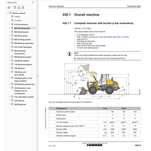 LIEBHERR-L514-1663 Manuel d'entretien pdf de la chargeuse sur pneus Liebherr L 514-1663 LIEBHERR-L514-1663 Manuel d'entretien pdf de la chargeuse sur pneus Liebherr L 514-1663