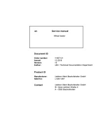 LIEBHERR-L528-1267 Manuel d'entretien pdf de la chargeuse sur pneus Liebherr L 528-1267
