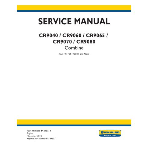 New Holland CR9040, CR9060, CR9065 , CR9070, CR9080 combine pdf service manual  - New Holland Agriculture manuals - NH-84235773