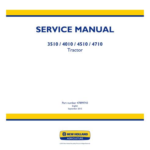New Holland 3510, 4010, 4510, 4710 tractor pdf service manual  - New Holland Agriculture manuals - NH-47899743