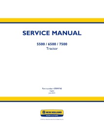 Manuel d'entretien pdf des tracteurs New Holland 5500, 6500, 7500 - Nouvelle-Hollande Agriculture manuels - NH-47899740