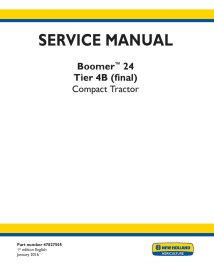 New Holland Boomer 24 compact tractor pdf service manual  - New Holland Agriculture manuals - NH-47827505