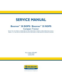 Manuel d'entretien pdf du tracteur compact New Holland Boomer 30, 35 ROPS - Nouvelle-Hollande Agriculture manuels - NH-47916997