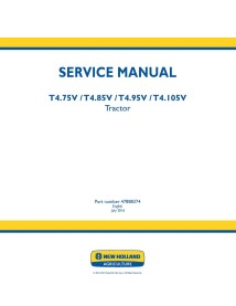 New Holland T4.75V, T4.85V, T4.95V, T4.105V tractor pdf service manual  - New Holland Agriculture manuals - NH-47888374