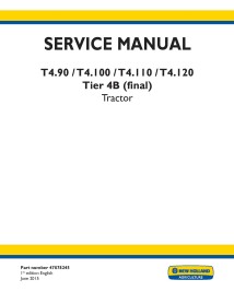 New Holland T4.90, T4.100, T4.110, T4.120 tractor pdf manual de servicio - Agricultura de Nueva Holanda manuales - NH-47878245