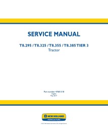 New Holland T8.295, T8.325, T8.355, T8.385 TIER 3 tractor pdf service manual  - New Holland Agriculture manuals - NH-47681318