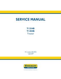 Manual de serviço pdf do trator New Holland T1254B, T1404B - New Holland Agricultura manuais - NH-48144036