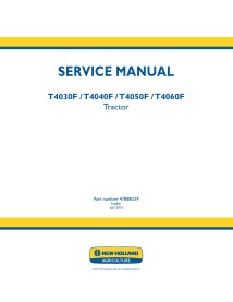 New Holland T4030F, T4040F, T4050F, T4060F tractor pdf manual de servicio - Agricultura de Nueva Holanda manuales - NH-47888339
