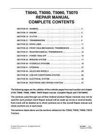 New Holland T5040, T5050, T5060, T5070 tractor pdf service manual  - New Holland Agriculture manuals - NH-84195945