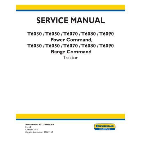Manual de serviço pdf do trator New Holland T6030, T6050, T6070, T6080, T6090 Power / Range Command - New Holland Agricultura...