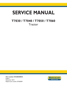 Manual de serviço pdf do trator New Holland T7030, T7040, T7050, T7060 - New Holland Agricultura manuais - NH-87628084BNA