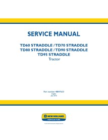 Manual de reparo pdf do trator New Holland TD60, TD70, TD80, TD90, TD95 STRADDLE - New Holland Agricultura manuais - NH-48047633