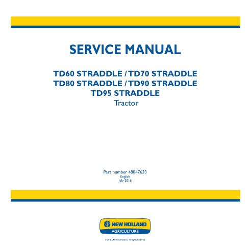 Manual de reparo pdf do trator New Holland TD60, TD70, TD80, TD90, TD95 STRADDLE - New Holland Agricultura manuais - NH-48047633