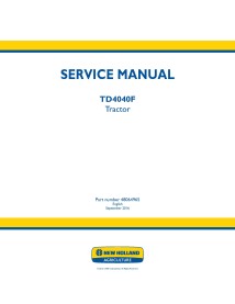 Manual de serviço pdf do trator New Holland TD4040F - New Holland Agricultura manuais - NH-48064965