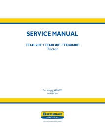 Manual de serviço pdf do trator New Holland TD4020F / TD4030F / TD4040F - New Holland Agricultura manuais - NH-48064955