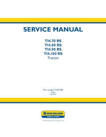 New Holland TI4.70 RS, TI4.80 RS, TI4.90 RS, TI4.100 RS tractor pdf service manual  - New Holland Agriculture manuals - NH-51...