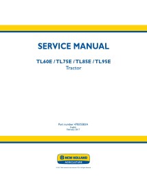 Manual de reparo pdf do trator New Holland TL60E, TL75E, TL85E, TL95E - New Holland Agricultura manuais - NH-47835583A