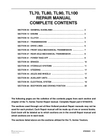 Manual de reparo pdf do trator New Holland TL70, TL80, TL90, TL100 - New Holland Agricultura manuais - NH-87043516