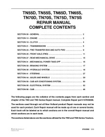 New Holland TN55D, TN55S, TN65D, TN65S, TN70D, TN70S, TN75D, TN75S manual de reparo do trator pdf - New Holland Agricultura m...