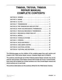 New Holland TN60VA, TN75VA, TN95VA tractor pdf manual de reparación - Agricultura de Nueva Holanda manuales - NH-87382279