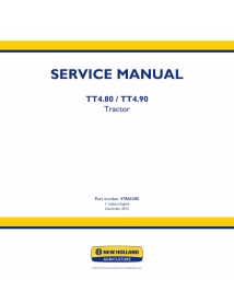 Manual de serviço pdf do trator New Holland TT4.80, TT4.90 - New Holland Agricultura manuais - NH-47866580