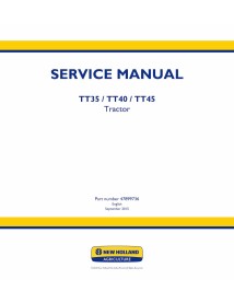 New Holland TT35, TT40, TT45 tractor pdf service manual  - New Holland Agriculture manuals - NH-47899736