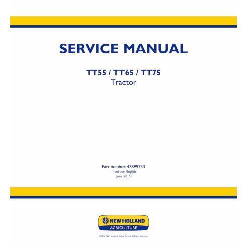 Manual de serviço pdf do trator New Holland TT55, TT65, TT75 - New Holland Agricultura manuais - NH-47899733