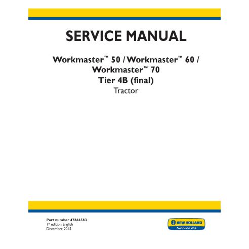 Manual de serviço em pdf do trator New Holland Workmaster 50, 60, 70 Tier 4B - New Holland Agricultura manuais - NH-47866583