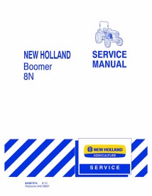 Manual de serviço em pdf do trator New Holland Boomer 8N - New Holland Agricultura manuais - NH-84307374