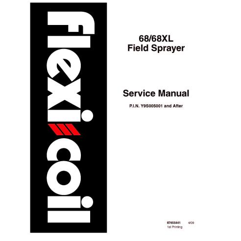 New Holland Flexicoil 68, 68XL sprayer pdf service manual  - New Holland Agriculture manuals - NH-87655441