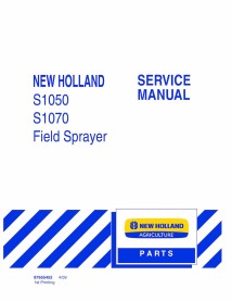 Manuel d'entretien pdf du pulvérisateur New Holland S1050, S1070 - Nouvelle-Hollande Agriculture manuels - NH-87655452