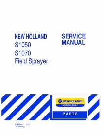 New Holland S1050, S1070 pulverizador pdf manual de servicio - Agricultura de New Holland manuales