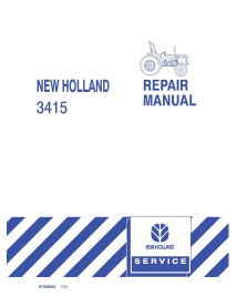 Manual de serviço pdf do trator New Holland 3415 - New Holland Agricultura manuais - NH-87028646