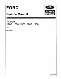 New Holland Ford 1100, 1300, 1500, 1700, 1900 manual de reparo em pdf para tratores - New Holland Agricultura manuais - NH-40...