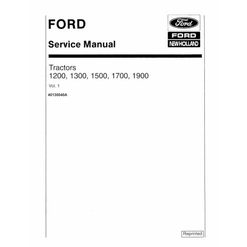 New Holland Ford 1100, 1300, 1500, 1700, 1900 manual de reparo em pdf para tratores - New Holland Agricultura manuais - NH-40...