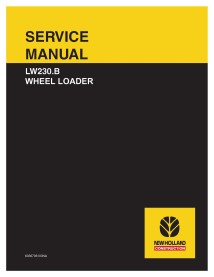 Cargador de ruedas New Holland LW230B manual de servicio en pdf - New Holland Construcción manuales - NH-6036706100NA