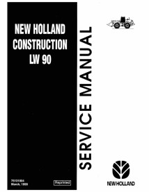 Manual de serviço em pdf da carregadeira de rodas New Holland LW90 - Construção New Holland manuais - NH-75131004