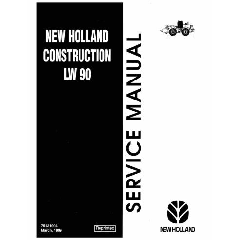 Manual de serviço em pdf da carregadeira de rodas New Holland LW90 - Construção New Holland manuais - NH-75131004