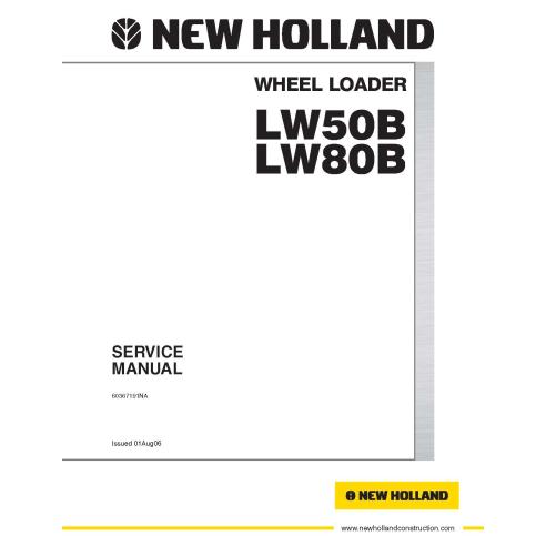 Manual de serviço em pdf da carregadeira de rodas New Holland LW50B, LW80B - Construção New Holland manuais - NH-60367191