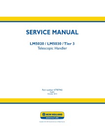 Manual de serviço em pdf do manipulador telescópico New Holland LM5020, LM5030 Tier 3 - Construção New Holland manuais - NH-4...