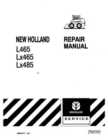 Manual de reparo em pdf do carregador de skid New Holland L465, Lx465, Lx485 - Construção New Holland manuais - NH-86587274