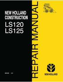 New Holland LS120, LS125 manual de reparo em pdf do carregador deslizante - New Holland Construction manuais