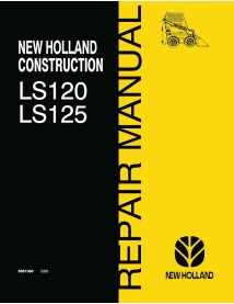 New Holland LS120, LS125 skid loader pdf repair manual  - New Holland Construction manuals - NH-86615609