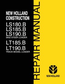 New Holland LS180.B, LS185.B, LS190.B, LT185.B, LT190.B Manual de reparo em pdf do skid loader - Construção New Holland manua...