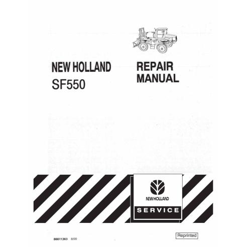 Manual de reparo em pdf do pulverizador New Holland SF550 - Construção New Holland manuais - NH-86611363